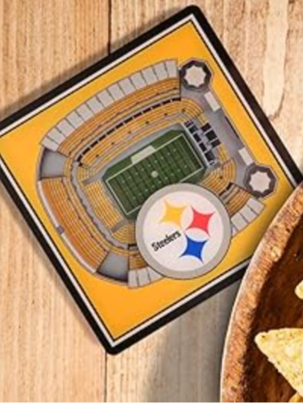 YouTheFan NFL Pittsburgh Steelers 3D StadiumView Coaster Set NWT - Picture 4 of 6